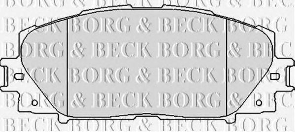 BORG & BECK BBP2123 Тормозные колодки BORG & BECK для LEXUS