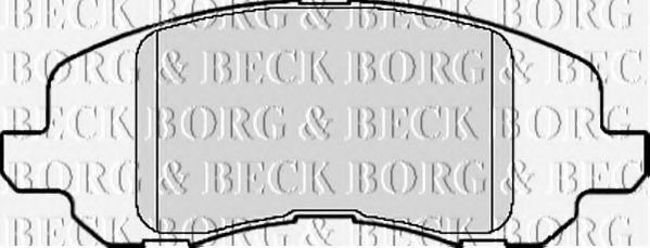 BORG & BECK BBP2125 Тормозные колодки BORG & BECK для DODGE
