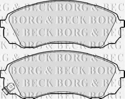 BORG & BECK BBP2126 Тормозные колодки BORG & BECK для KIA