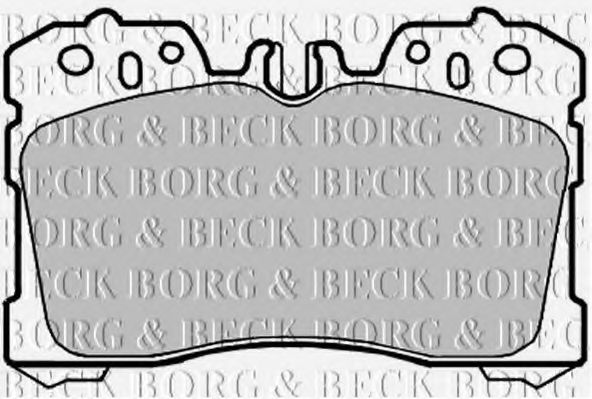 BORG & BECK BBP2127 Тормозные колодки BORG & BECK для LEXUS
