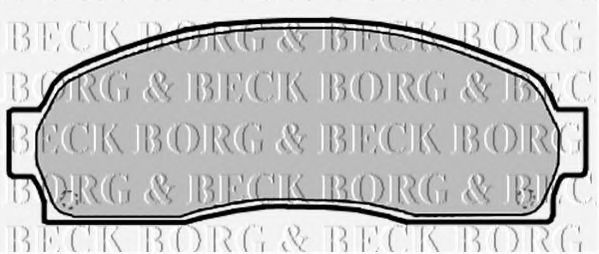 BORG & BECK BBP2134 Тормозные колодки BORG & BECK для FORD USA
