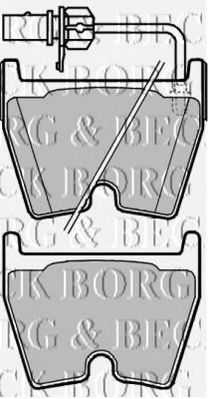 BORG & BECK BBP2138 Тормозные колодки BORG & BECK для AUDI