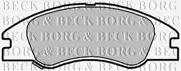 BORG & BECK BBP2140 Тормозные колодки BORG & BECK для KIA