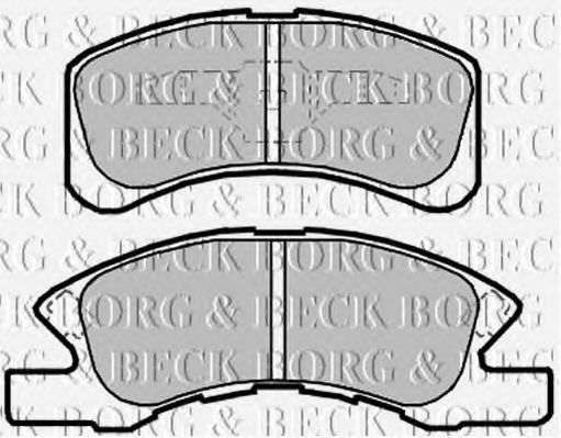 BORG & BECK BBP2141 Тормозные колодки для DAIHATSU TREVIS