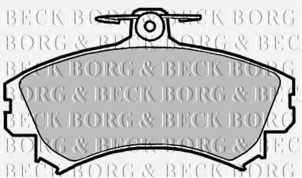 BORG & BECK BBP2151 Тормозные колодки BORG & BECK для MITSUBISHI