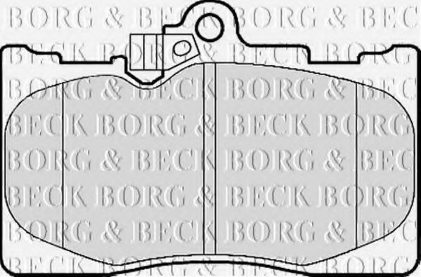 BORG & BECK BBP2153 Тормозные колодки BORG & BECK для LEXUS