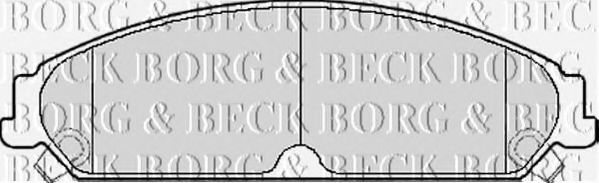 BORG & BECK BBP2156 Тормозные колодки BORG & BECK для LANCIA