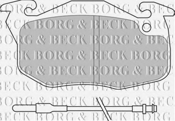 BORG & BECK BBP2159 Тормозные колодки BORG & BECK для PEUGEOT