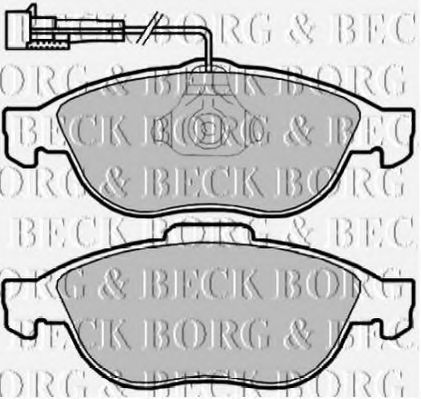 BORG & BECK BBP2160 Тормозные колодки BORG & BECK для LANCIA
