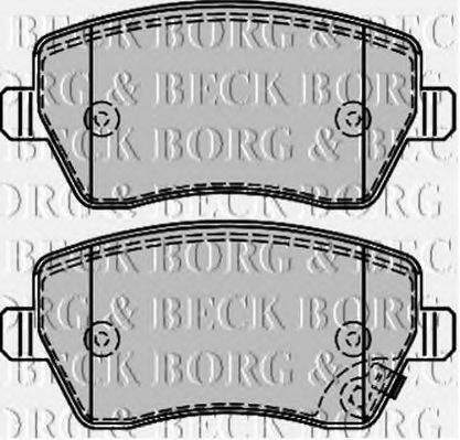BORG & BECK BBP2166 Тормозные колодки BORG & BECK для SUZUKI