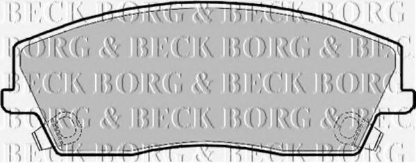 BORG & BECK BBP2167 Тормозные колодки BORG & BECK для LANCIA