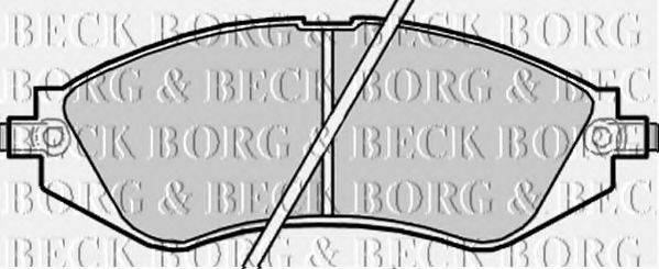 BORG & BECK BBP2171 Тормозные колодки BORG & BECK для CHEVROLET