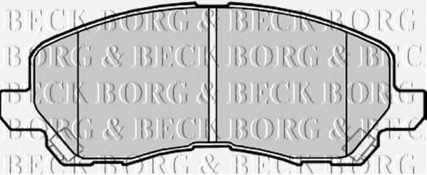 BORG & BECK BBP2173 Тормозные колодки BORG & BECK для DODGE