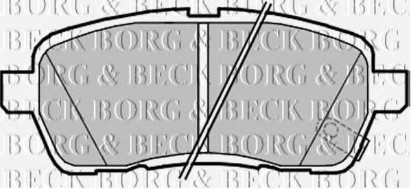 BORG & BECK BBP2182 Тормозные колодки для DAIHATSU