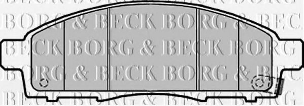 BORG & BECK BBP2189 Тормозные колодки для NISSAN NV200