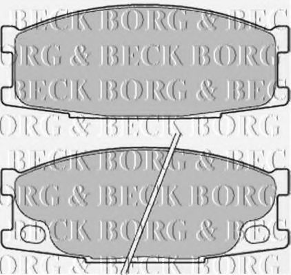 BORG & BECK BBP2193 Тормозные колодки BORG & BECK для MITSUBISHI