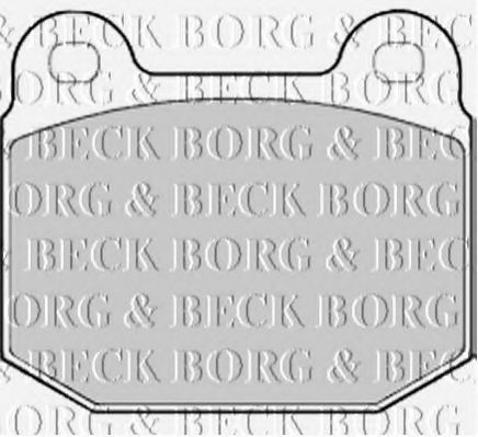 BORG & BECK BBP2194 Тормозные колодки BORG & BECK для MITSUBISHI