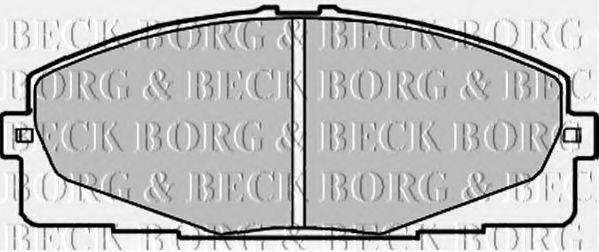 BORG & BECK BBP2197 Тормозные колодки для TOYOTA HIACE