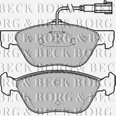 BORG & BECK BBP2200 Тормозные колодки BORG & BECK для LANCIA