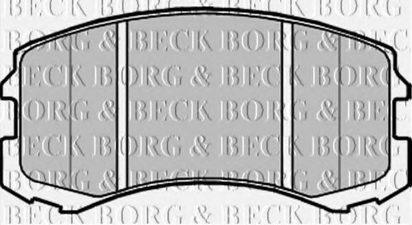 BORG & BECK BBP2201 Тормозные колодки BORG & BECK для MITSUBISHI