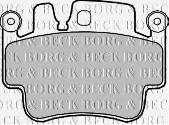 BORG & BECK BBP2202 Тормозные колодки BORG & BECK для PORSCHE