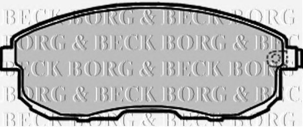 BORG & BECK BBP2206 Тормозные колодки BORG & BECK для SUZUKI