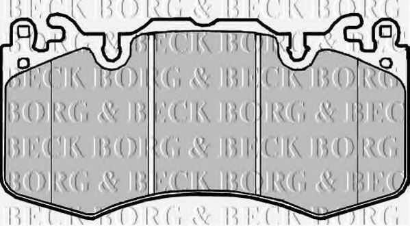 BORG & BECK BBP2216 Тормозные колодки BORG & BECK для LAND ROVER