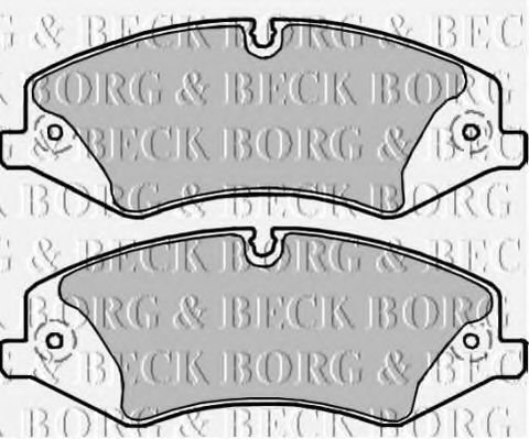 BORG & BECK BBP2217 Тормозные колодки BORG & BECK для LAND ROVER