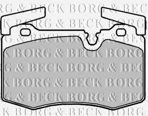 BORG & BECK BBP2221 Тормозные колодки BORG & BECK для MINI