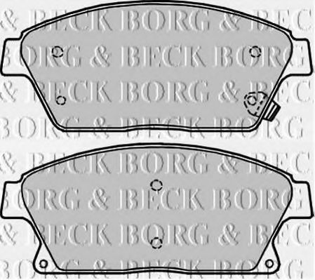 BORG & BECK BBP2228 Тормозные колодки BORG & BECK для CHEVROLET
