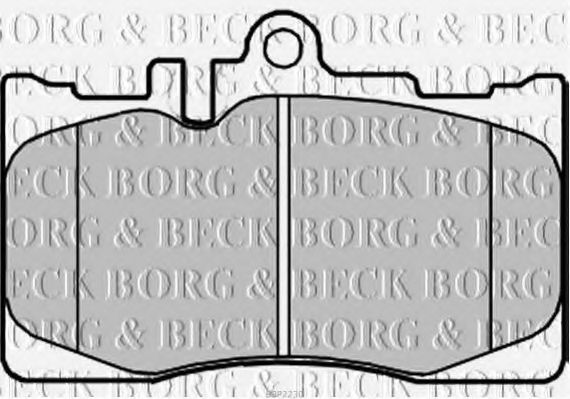 BORG & BECK BBP2230 Тормозные колодки BORG & BECK для LEXUS