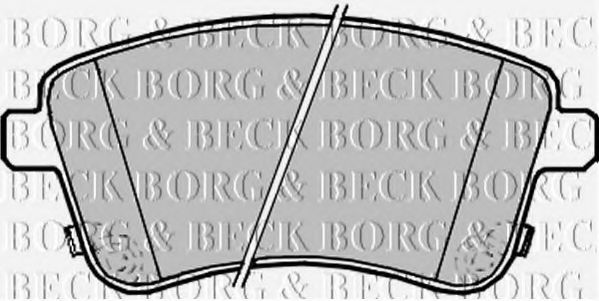 BORG & BECK BBP2233 Тормозные колодки BORG & BECK для KIA