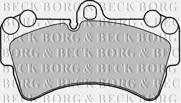 BORG & BECK BBP2236 Тормозные колодки BORG & BECK для PORSCHE
