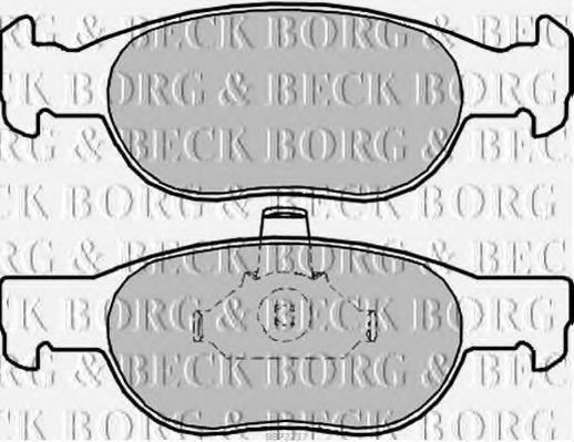 BORG & BECK BBP2237 Тормозные колодки BORG & BECK для LANCIA