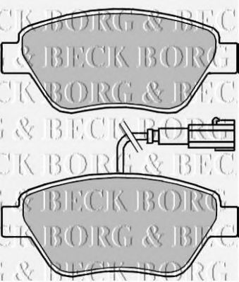 BORG & BECK BBP2243 Тормозные колодки для PEUGEOT BIPPER