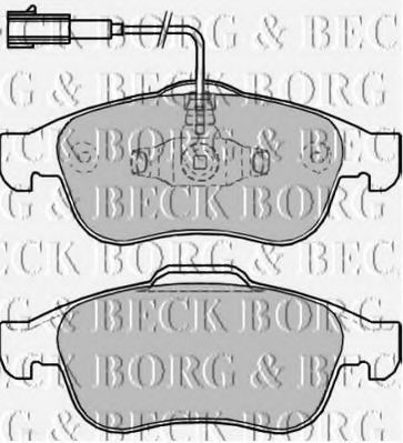 BORG & BECK BBP2245 Тормозные колодки для DODGE DART