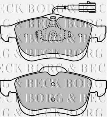 BORG & BECK BBP2250 Тормозные колодки BORG & BECK для CHRYSLER