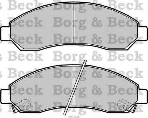 BORG & BECK BBP2256 Тормозные колодки для ISUZU RODEO