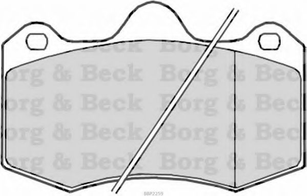 BORG & BECK BBP2259 Тормозные колодки BORG & BECK для SEAT