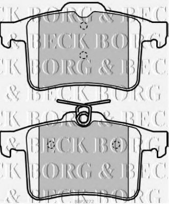 BORG & BECK BBP2272 Тормозные колодки BORG & BECK для JEEP
