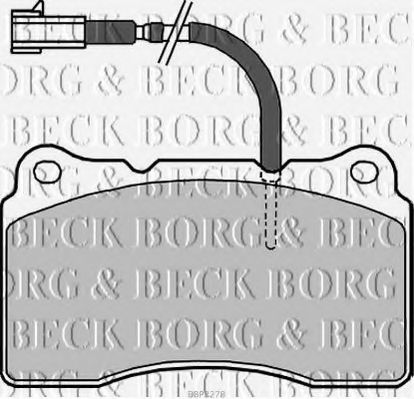 BORG & BECK BBP2278 Тормозные колодки BORG & BECK для ALFA ROMEO