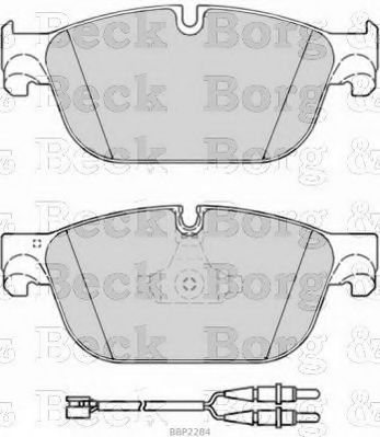 BORG & BECK BBP2284 Тормозные колодки BORG & BECK для PEUGEOT