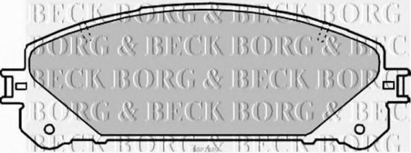 BORG & BECK BBP2289 Тормозные колодки BORG & BECK для LEXUS