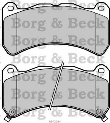 BORG & BECK BBP2294 Тормозные колодки BORG & BECK для LEXUS