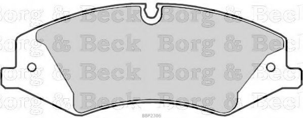 BORG & BECK BBP2306 Тормозные колодки BORG & BECK для LAND ROVER
