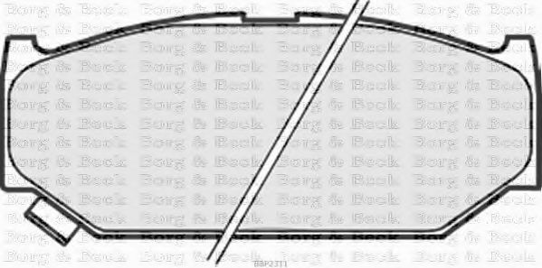 BORG & BECK BBP2311 Тормозные колодки BORG & BECK для SUZUKI