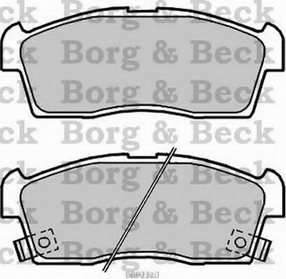 BORG & BECK BBP2313 Тормозные колодки для CITROËN C-ZERO