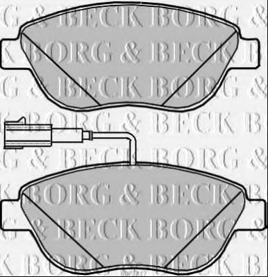 BORG & BECK BBP2317 Тормозные колодки BORG & BECK для ABARTH