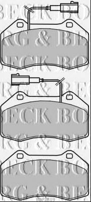 BORG & BECK BBP2319 Тормозные колодки BORG & BECK для ABARTH