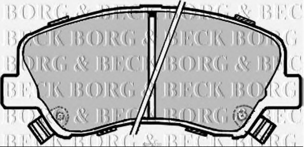 BORG & BECK BBP2330 Тормозные колодки BORG & BECK для KIA